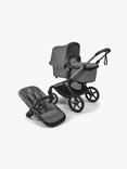 Bugaboo Fox 5 Renew Pushcair, Bugaboo Turtle Air by Nuna Car Seat with Base and Accessories Ultimate Bundle, Moon Grey