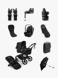 Bugaboo Fox 5 Renew Pushchair and Accessories with Britax Römer BABY-SAFE PRO Car Seat and Vario 5Z Base, Renew Black/Black