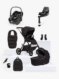 Silver Cross Reef 2 Special Edition Pushchair and Accessories with Maxi-Cosi Pebble 360 i-Size Baby Car Seat and FamilyFix 360 ISOFIX Base Bundle, Espresso/Essential Black