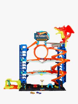 Hot Wheels City Ultimate Garage Track Set & Race Ready 5 Car Pack Bundle - view 2, 