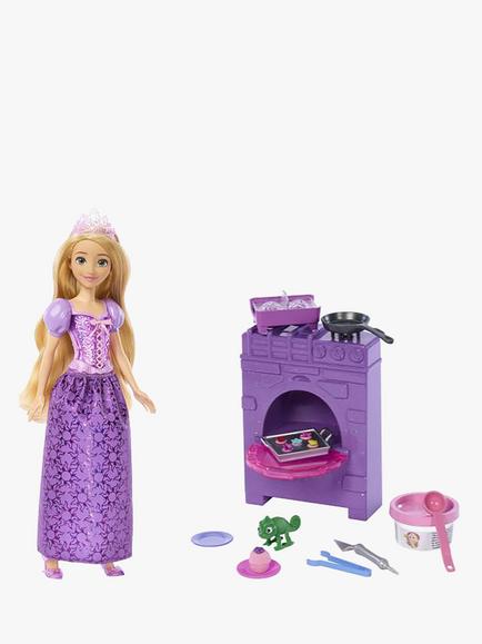 Disney Princess Rapunzel Doll & Baking Accessory Bundle, 