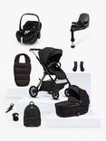 Silver Cross Reef 2 Special Edition Pushchair and Accessories with Maxi-Cosi Pebble 360 Pro2 Car Seat and FamilyFix 360 ISOFIX Base Bundle, Espresso/Twillic Black