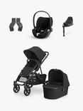 Uppababy Vista V3 Pushchair with Cybex Cloud T Baby Car Seat and Base Bundle, Jake