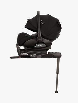 Nuna ARRA Flex i-Size Baby Car Seat and BASE Curv ISOFIX Car Seat Base, Caviar, 