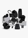Silver Cross Cove Pushchair and Accessories with Glide Plus 360 i-Size Baby Car Seat and Base Plus 360 ISOFIX Car Seat Base Bundle, Onyx/Black