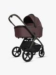 Silver Cross Cove Pushchair and Accessories with Glide Plus 360 i-Size Baby Car Seat and Base Plus 360 ISOFIX Car Seat Base Bundle, Damson/Black