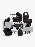Silver Cross Reef 2 Special Edition Pushchair and Accessories with Glide Plus 360 i-Size Baby Car Seat and Base Plus 360 ISOFIX Car Seat Base Bundle, Espresso/Black
