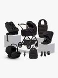 Silver Cross Reef 2 Special Edition Pushchair and Accessories with Glide Plus 360, Approach Plus 360 i-Size Baby Car Seats and Base Plus 360 ISOFIX Car Seat Base Bundle, Espresso/Black