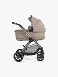 Silver Cross Reef 2 Pushchair, Carrycot and Accessories with Glide Plus 360 and Approach Plus 360 Baby Car Seats and Base Plus 360 Car Seat Base Bundle, Frappe/Black