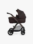 Silver Cross Reef 2 Pushchair, Carrycot and Accessories with Glide Plus 360 and Approach Plus 360 Baby Car Seats and Base Plus 360 Car Seat Base Bundle, Ganache/Black