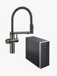 BLANCO Choice Icona Instant Boiling Hot Water Pull-Out Swivel Spout Single Lever Kitchen Tap, Dark Steel