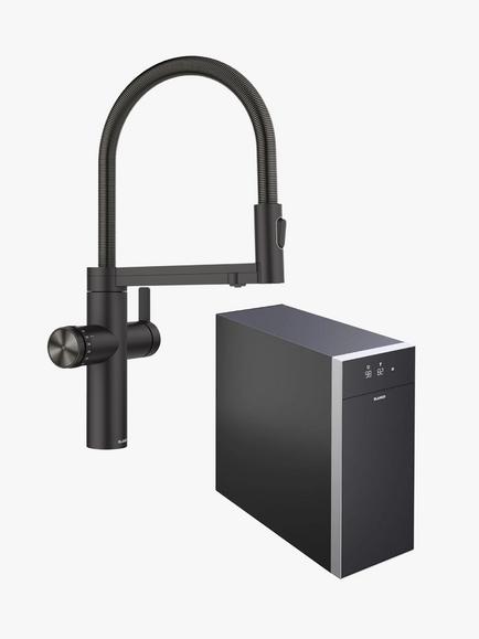 BLANCO Choice Icona Instant Boiling Hot Water Pull-Out Swivel Spout Single Lever Kitchen Tap, Matt Black, 