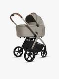 Silver Cross Cove Pushchair and Accessories with Glide Plus 360 i-Size Baby Car Seat and Base Plus 360 ISOFIX Car Seat Base Bundle, Champagne/Natural Taupe