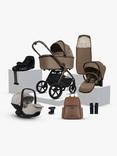 Silver Cross Cove Pushchair and Accessories with Glide Plus 360 i-Size Baby Car Seat and Base Plus 360 ISOFIX Car Seat Base Bundle, Maple/Natural Taupe
