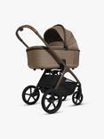Silver Cross Cove Pushchair and Accessories with Glide Plus 360 i-Size Baby Car Seat and Base Plus 360 ISOFIX Car Seat Base Bundle, Maple/Natural Taupe