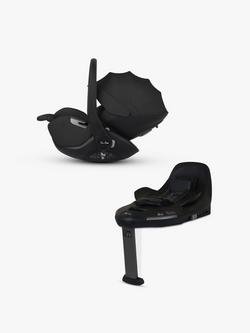 Silver Cross Glide Plus 360 i-Size Baby Car Seat and Base Plus 360 ISOFIX Car Seat Base Bundle, Black, 