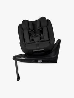 Silver Cross Approach Plus 360 i-Size Baby Car Seat and Base Plus 360 ISOFIX Car Seat Base Bundle, Black, 