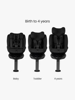 Silver Cross Approach Plus 360 i-Size Baby Car Seat and Base Plus 360 ISOFIX Car Seat Base Bundle, Black - view 2, 