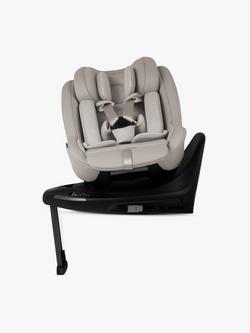 Silver Cross Approach Plus 360 i-Size Baby Car Seat and Base Plus 360 ISOFIX Car Seat Base Bundle, Natural Taupe, 