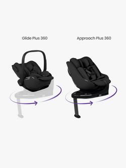Silver Cross Glide Plus 360 and Approach Plus 360 i-Size Baby Car Seats with Base Plus 360 ISOFIX Car Seat Base Bundle, Black - view 2, 