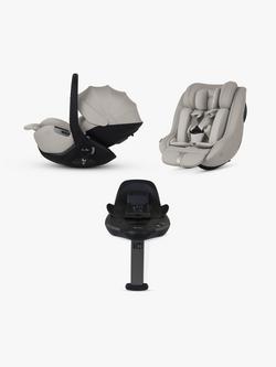 Silver Cross Glide Plus 360 and Approach Plus 360 i-Size Baby Car Seats with Base Plus 360 ISOFIX Car Seat Base Bundle, Natural Taupe, 