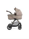 Silver Cross Reef 2 Pushchair, Carrycot and Accessories with Glide Plus 360 Baby Car Seat and Base Plus 360 Car Seat Base Bundle, Frappe/Natural Taupe