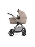 Silver Cross Reef 2 Pushchair, Carrycot and Accessories with Glide Plus 360 and Approach Plus 360 Baby Car Seats and Base Plus 360 Car Seat Base Bundle, Frappe/Natural Taupe