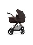 Silver Cross Reef 2 Pushchair, Carrycot and Accessories with Glide Plus 360 and Approach Plus 360 Baby Car Seats and Base Plus 360 Car Seat Base Bundle, Ganache/Natural Taupe