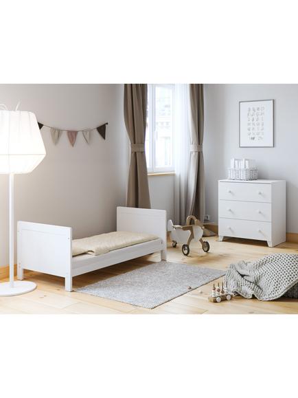 Little Acorns Classic Cotbed & Changing Table Dresser Bundle, White - view 2, 