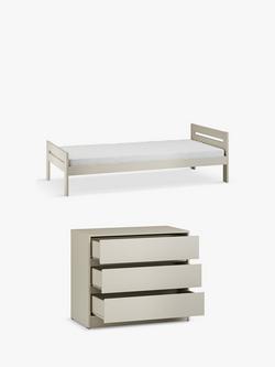 Little Acorns Furniture Bed Frame & 3 Drawer Chest Bundle, Cashmere, 