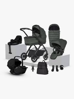Silver Cross Reef 2 Pushchair & Accessories with Glide Plus 360 i-Size Car Seat & Base, Pewter, 