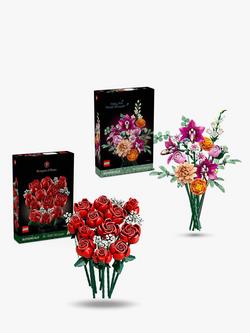 LEGO The Grand Millennial Bouquet of Roses & Pretty Pink Flower Bouquet for Elegant Home Decor, 