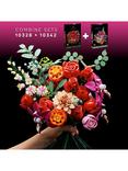 LEGO The Grand Millennial Bouquet of Roses & Pretty Pink Flower Bouquet for Elegant Home Decor