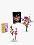 LEGO Joyful Scandi Bundle 40725 Cherry Blossoms & Botanicals 10342 Pretty Pink Flower Bouquet for Minimalist Decor