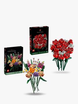 LEGO New Classic Bundle Botanical Collection 10328 Bouquet of Roses & 10280 Flower Bouquet for Timeless Decor, 
