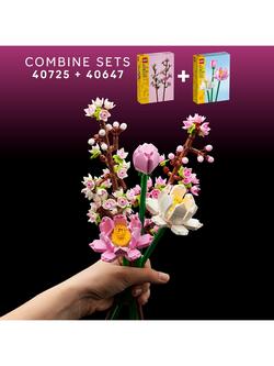 LEGO Zen Bundle Botanicals 40647 Lotus Flowers & 40725 Cherry Blossoms for Tranquil Decor - view 2, 
