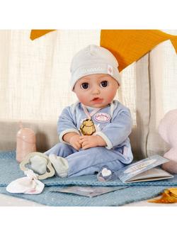 Baby Annabell Active Alexander 43cm Doll with Blue Romper & Accessories Bundle - view 2, 