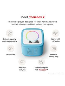 tonies Toniebox 2 Starter Set with 4 Julia Donaldson Tonie Audio Characters, Sky Blue - view 2, 