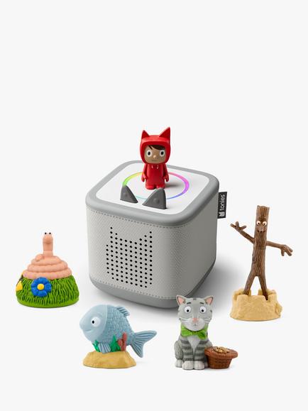 tonies Toniebox 2 Starter Set with 4 Julia Donaldson Tonie Audio Characters, Grey, 