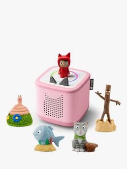 tonies Toniebox 2 Starter Set with 4 Julia Donaldson Tonie Audio Characters, Cloud Pink, 