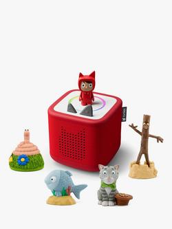 tonies Toniebox 2 Starter Set with 4 Julia Donaldson Tonie Audio Characters, Red, 