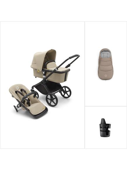 Bugaboo Fox Cub Stroller Essential Bundle, Desert Beige, 