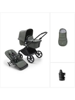 Bugaboo Fox Cub Stroller Essential Bundle, Forest Green, 