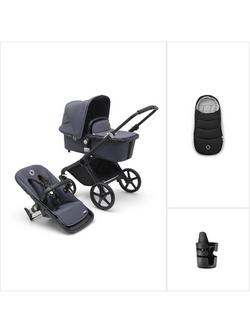 Bugaboo Fox Cub Stroller Essential Bundle, Stormy Blue, 