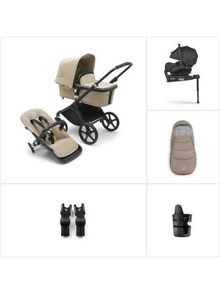 Bugaboo Fox Cub Stroller with Otter by Nuna Car Seat & 360 Base Ultimate Bundle, Desert Beige, 