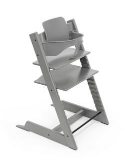 Stokke Tripp Trapp Highchair & Baby Set² Bundle, Storm Grey, 