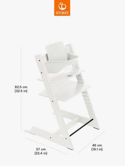 Stokke Tripp Trapp Highchair & Baby Set² Bundle, White - view 2, 