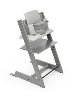 Stokke Tripp Trapp Highchair, Baby Set² & Cushion Bundle, Storm Grey, 