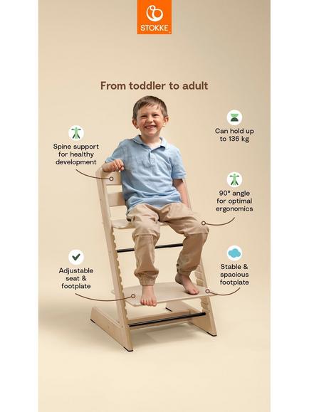 Stokke Tripp Trapp Highchair, Baby Set² & Tray Bundle, Natural - view 2, 