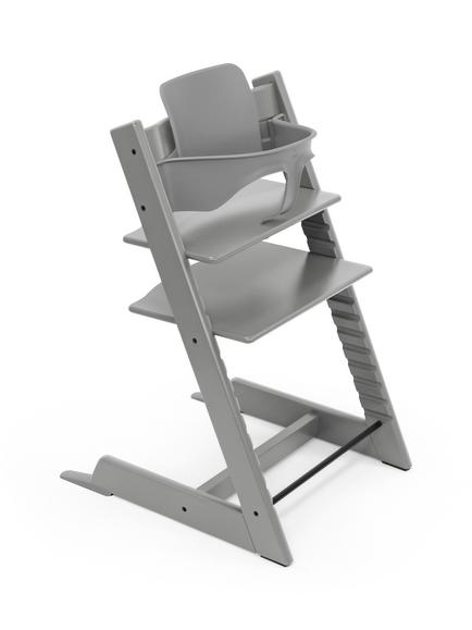 Stokke Tripp Trapp Highchair, Newborn Set & Baby Set² Bundle, Storm Grey - view 2, 